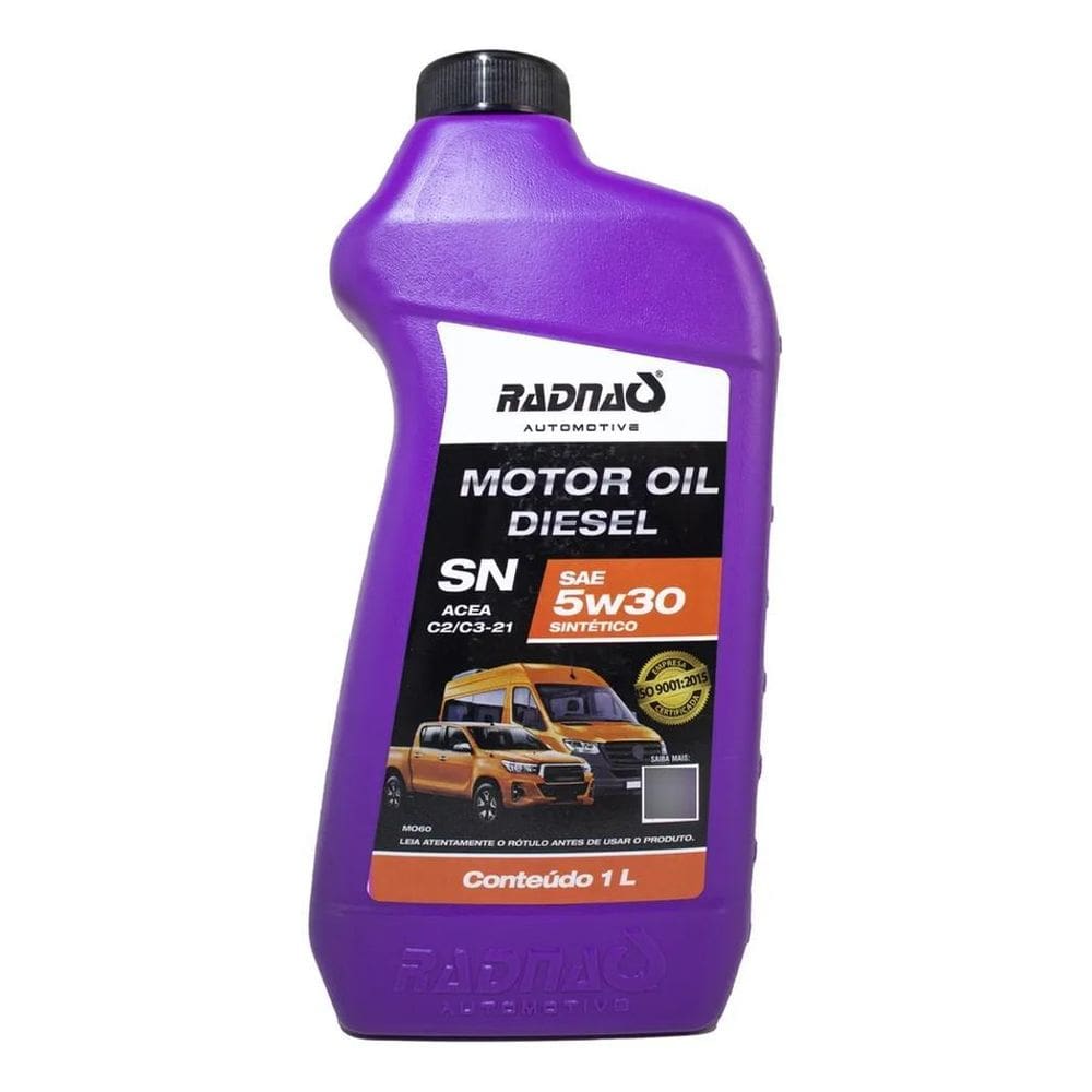 Óleo De Motor Radnaq 5W30 Api Sn Diesel Dpf