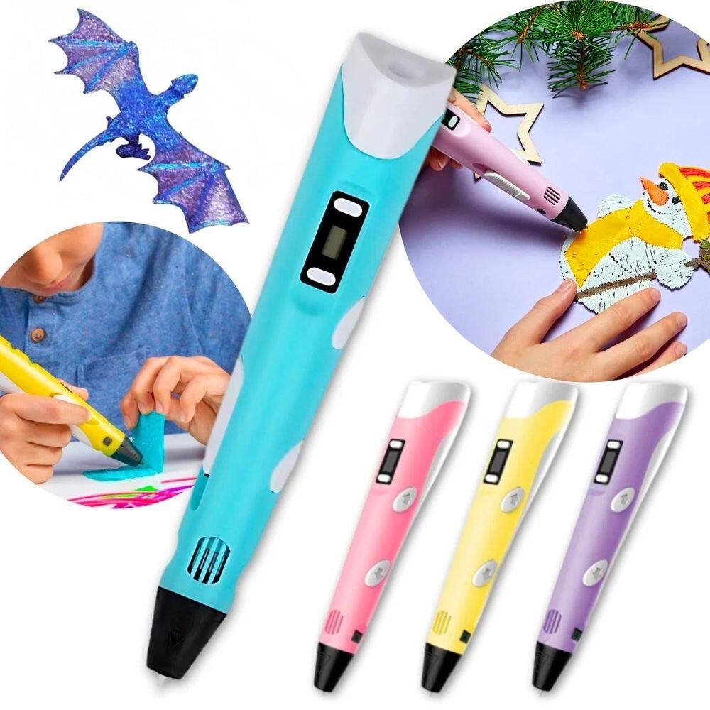 Caneta 3D Criar Tridimensional Educativo Colorido
