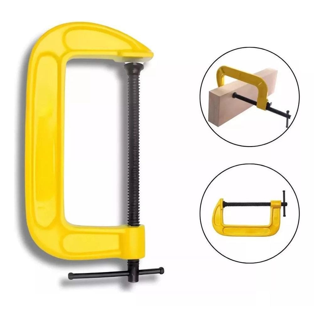 Grampo Tipo C 2 Polegadas Sargento Marceneiro Mesa Bancada