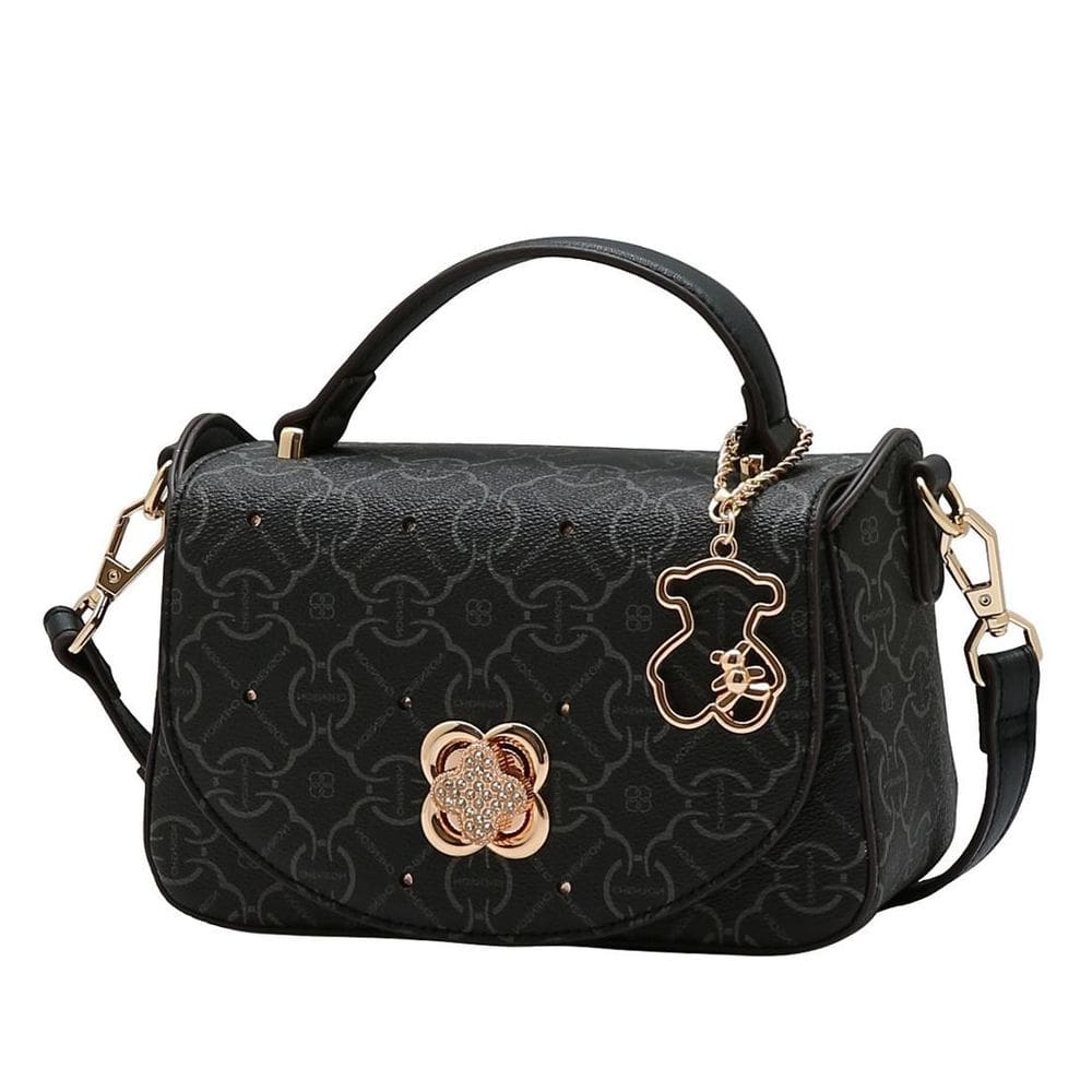 Bolsa Feminina Estilo Moderno Torção Brilho Ursinho Chenson