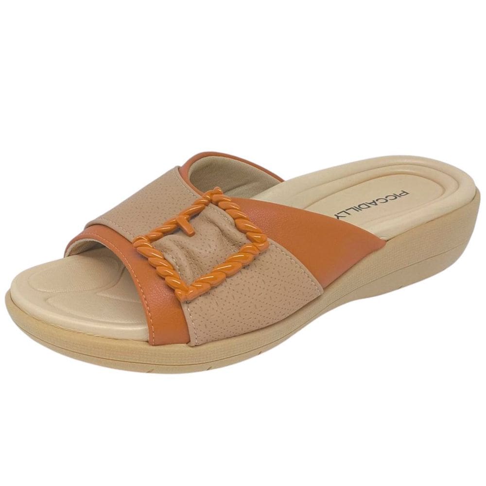 Tamanco Feminino Anabela Baixo Casual Conforto Piccadilly