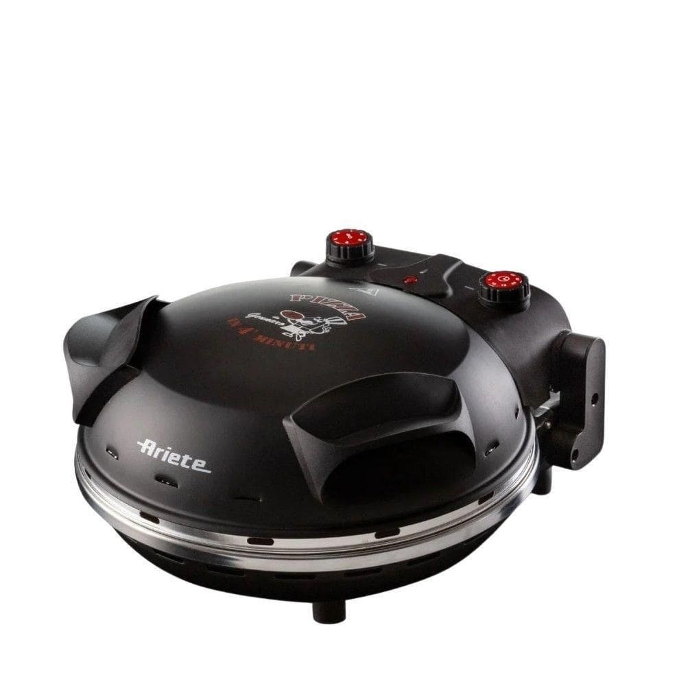 Forno De Pizza Elétrico Ariete 909 Preto 1200w - Pedra Refratária E Design Retrô 110V