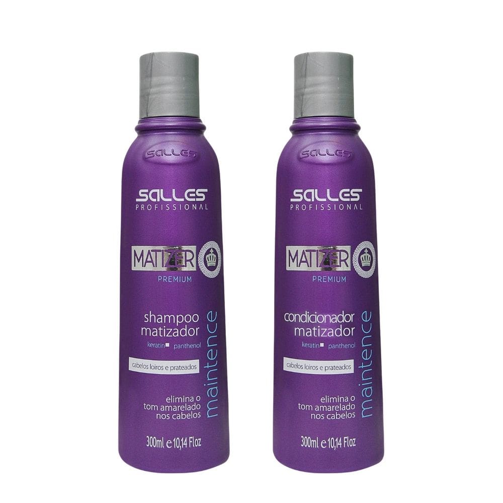Kit Shampoo E Condicionador Matizer Premium 300ml Salles