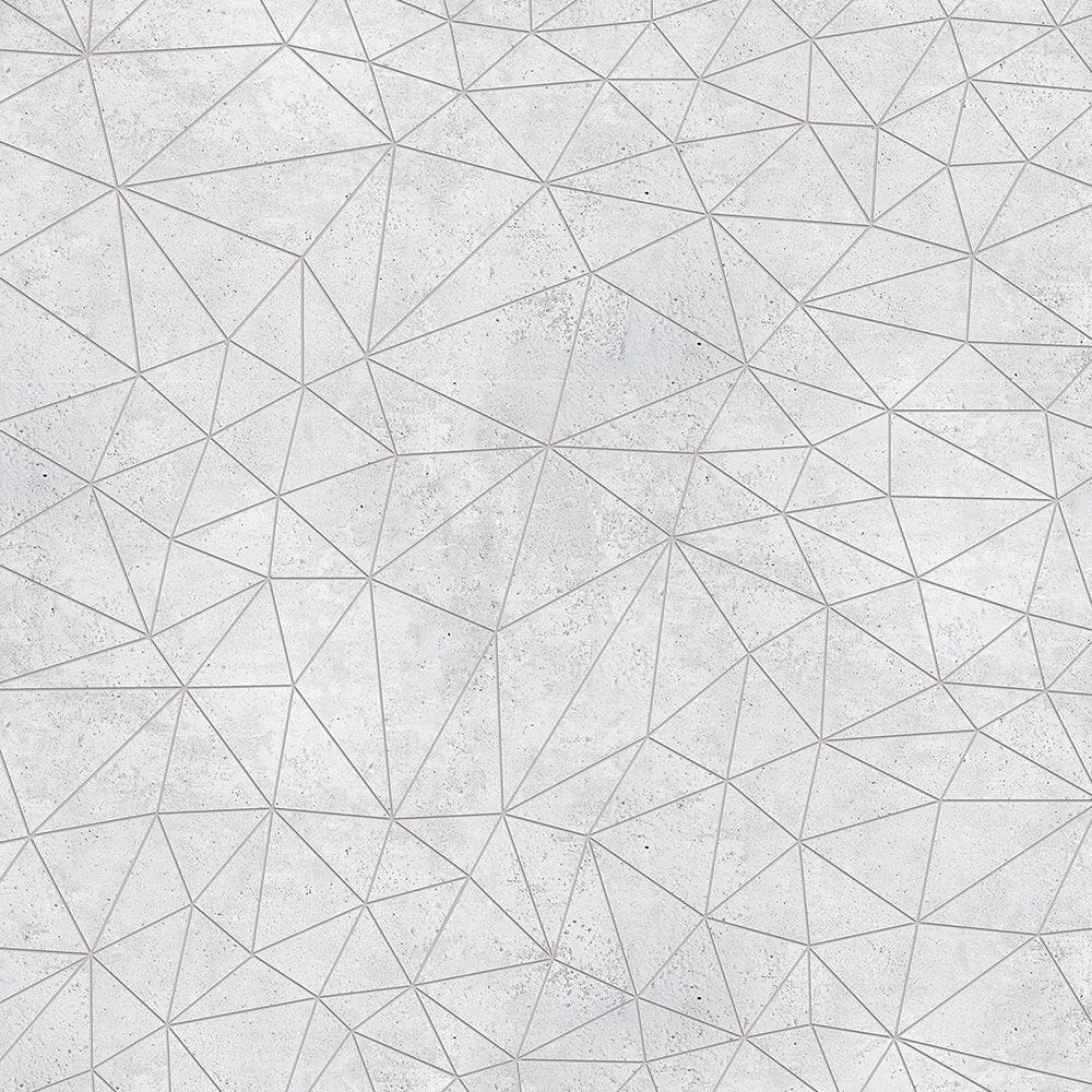 Papel De Parede Vinilico 52cmx10m Textura Cimento Cinza