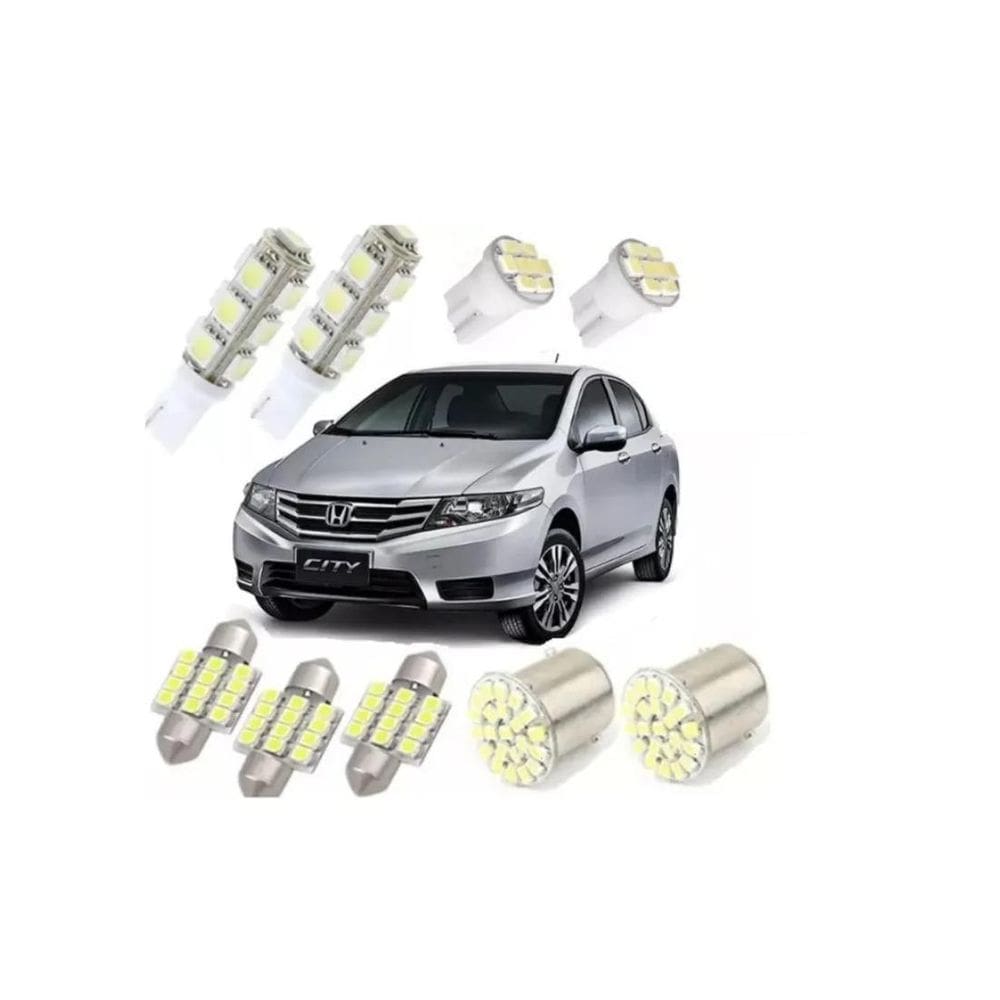 Kit Lâmpada Led Honda Fit City Civic 2009 2010 2011 2012