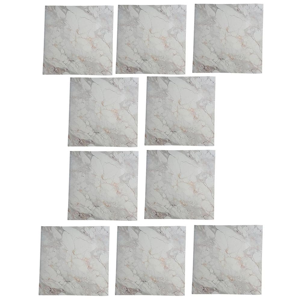 Placa Adesiva Marmore 3D Kit 10 uni Autocolante Papel de Parede Decoraçao Casa Reforma Obra Cozinha Banheiro Ambiente