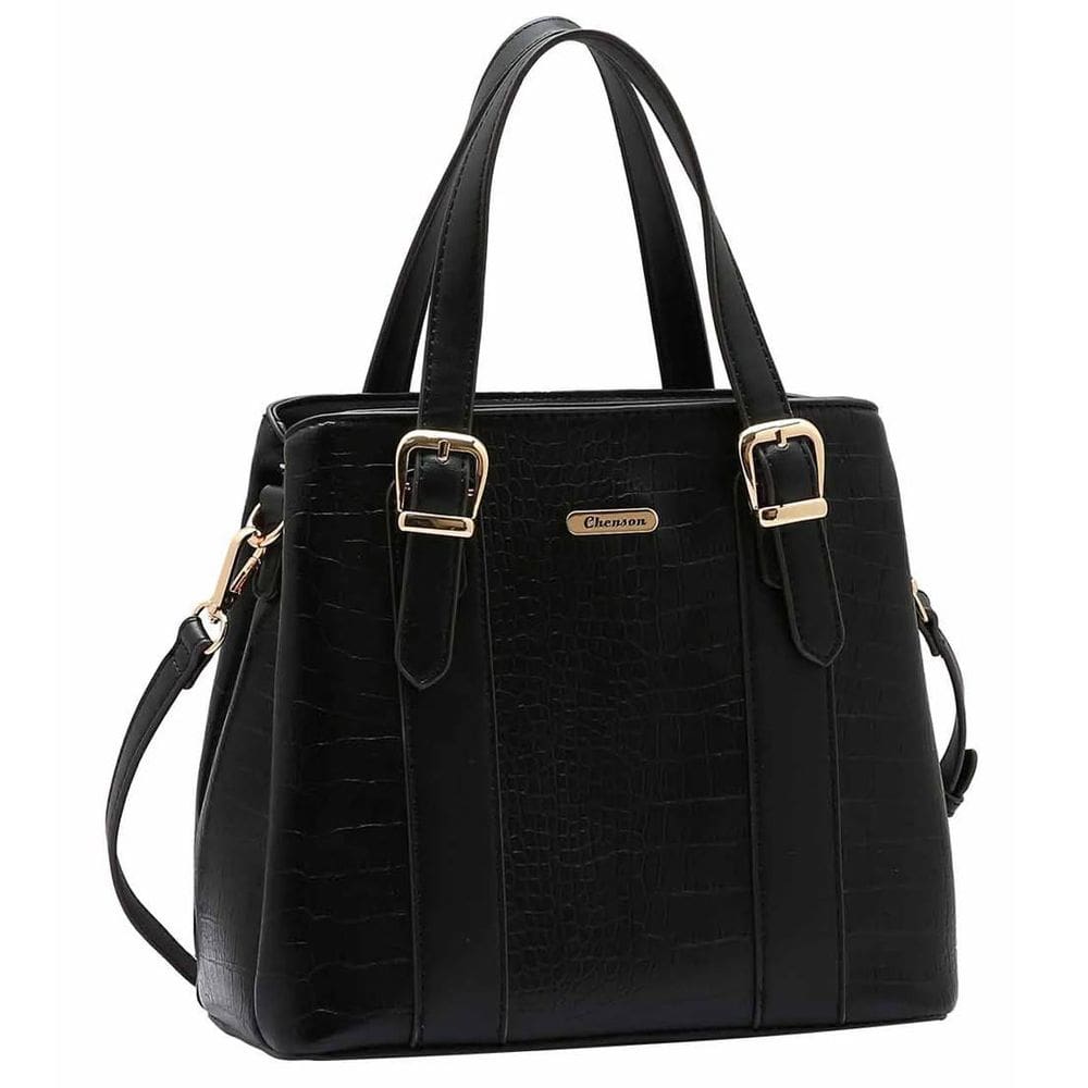 Bolsa Feminina Elegante De Mão Chic Boho Croco Chenson