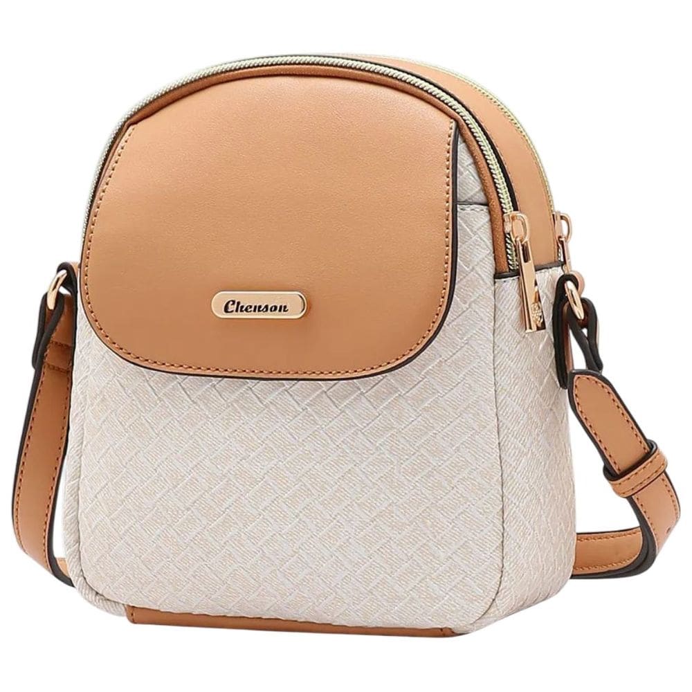 Bolsa Feminina Casual Texturizada Tressê Fecho Ecler Chenson