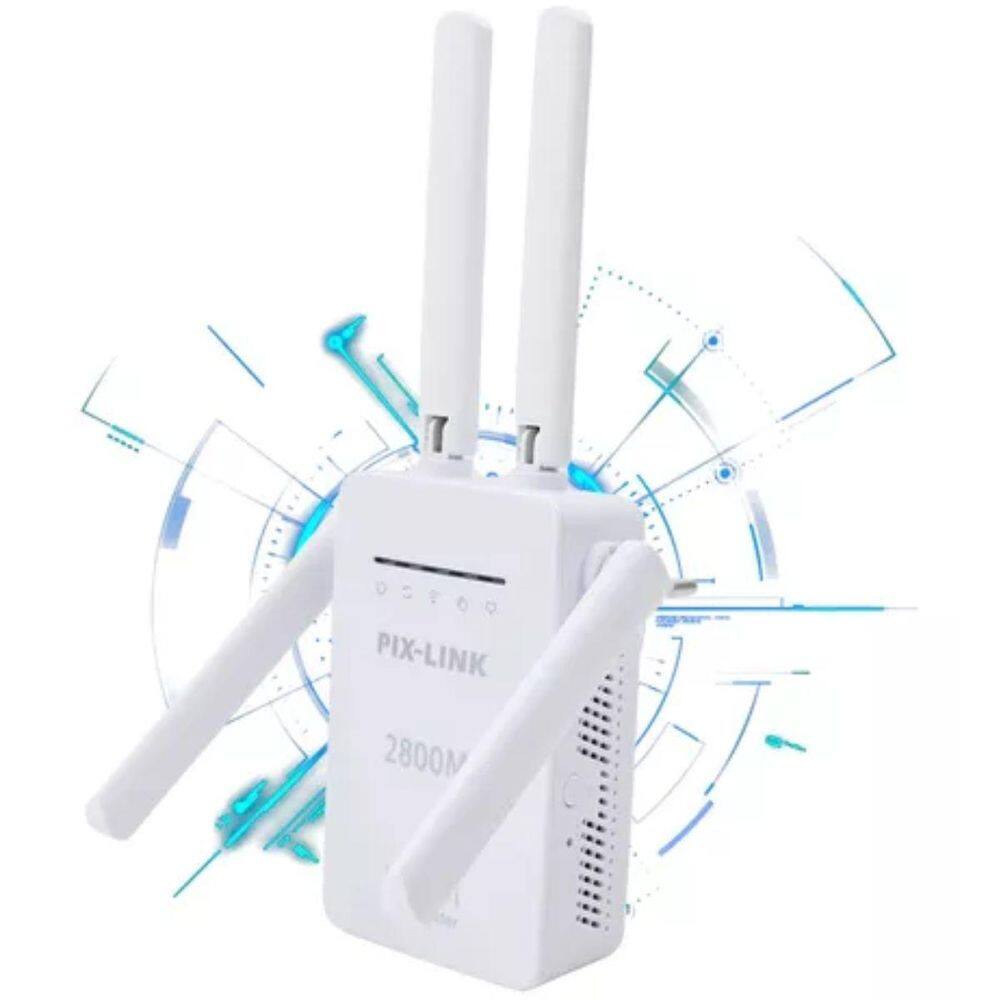 Repetidor Wi-Fi Roteador Wireless 2800M 4 Antenas Envio Já