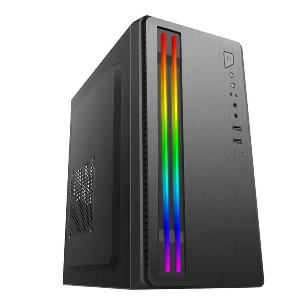 Gabinete Gamer Atx Brx Bm20 Ca-014 Led Rgb Vortex Preto