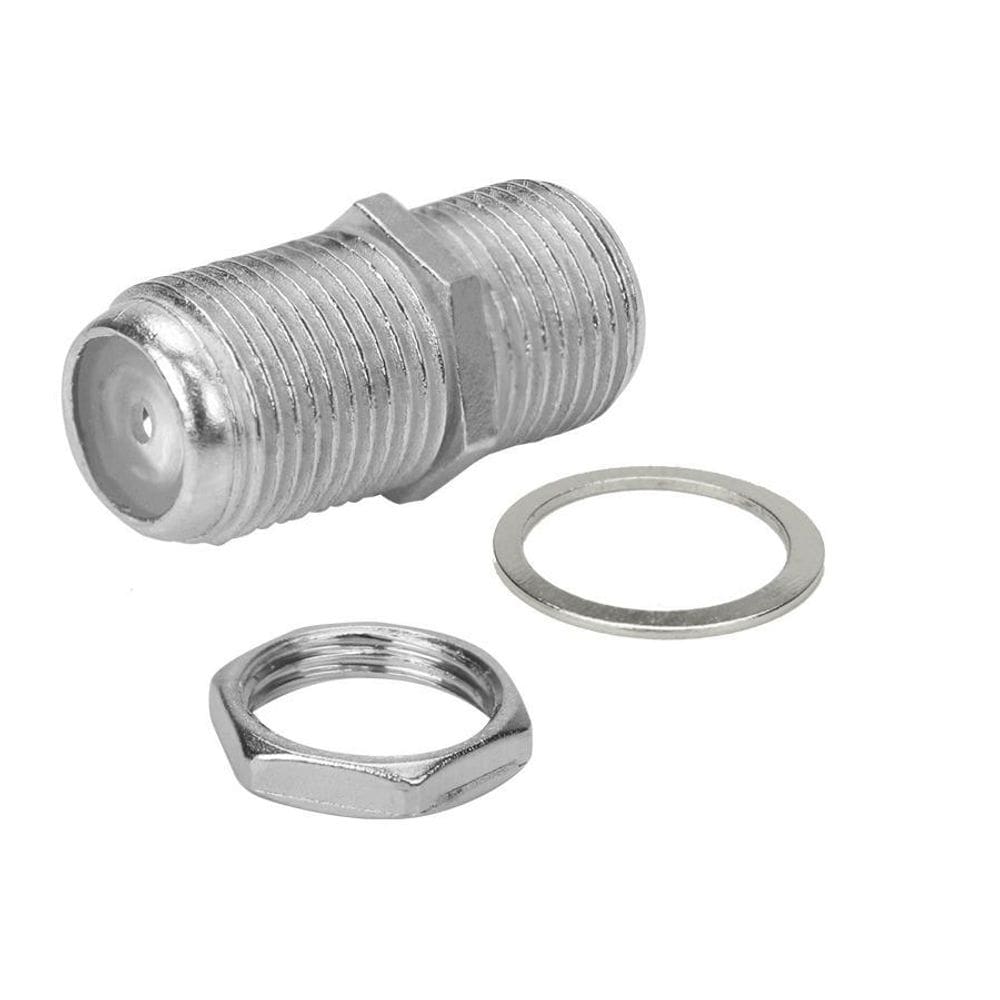 Kit 10 Emenda Cabo Coaxial Sky Antena Rosca Porca E Arruelas