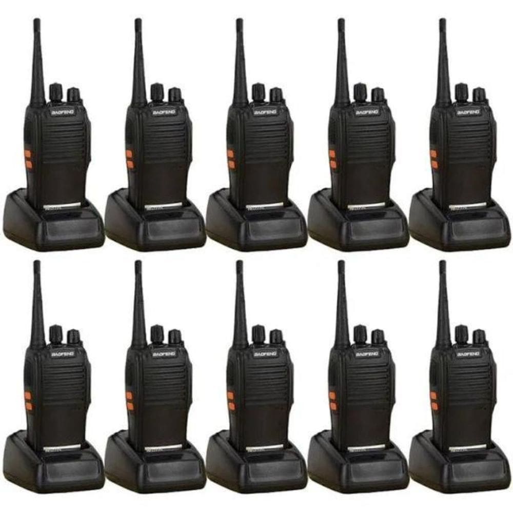 Kit 10 Rádios Comunicador Walk Talk 777 Até 12Km -