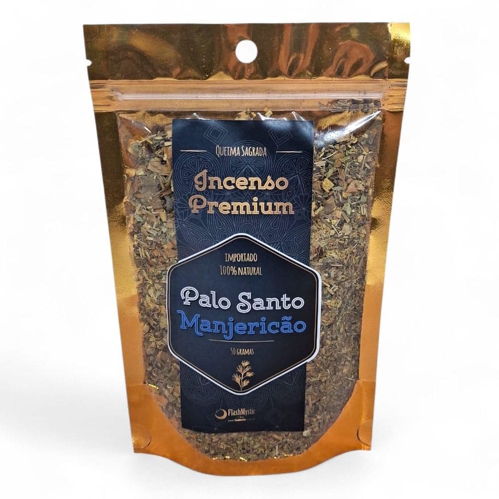 Incenso Natural Premium Palo Santo com Manjericão 50g