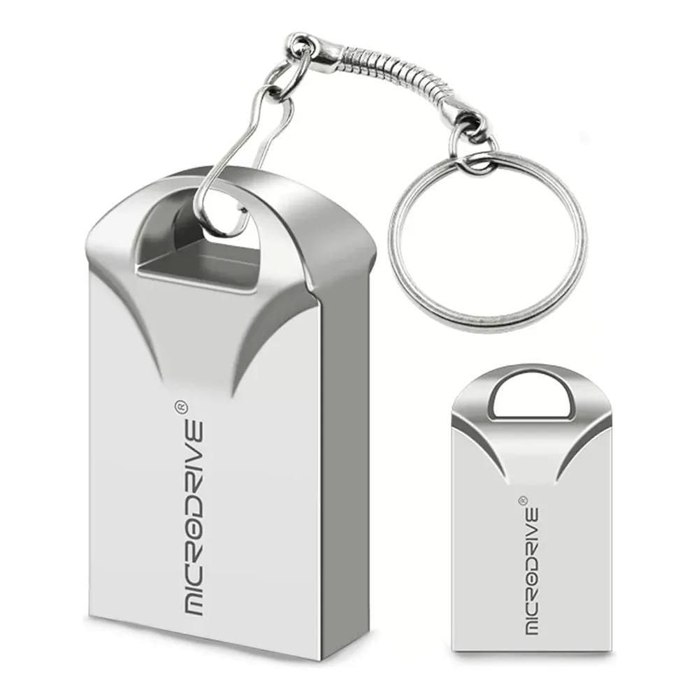 2X Pen Drive 64Gb Mini Chaveiro Usb 2.0 Metal Resistente Ráp