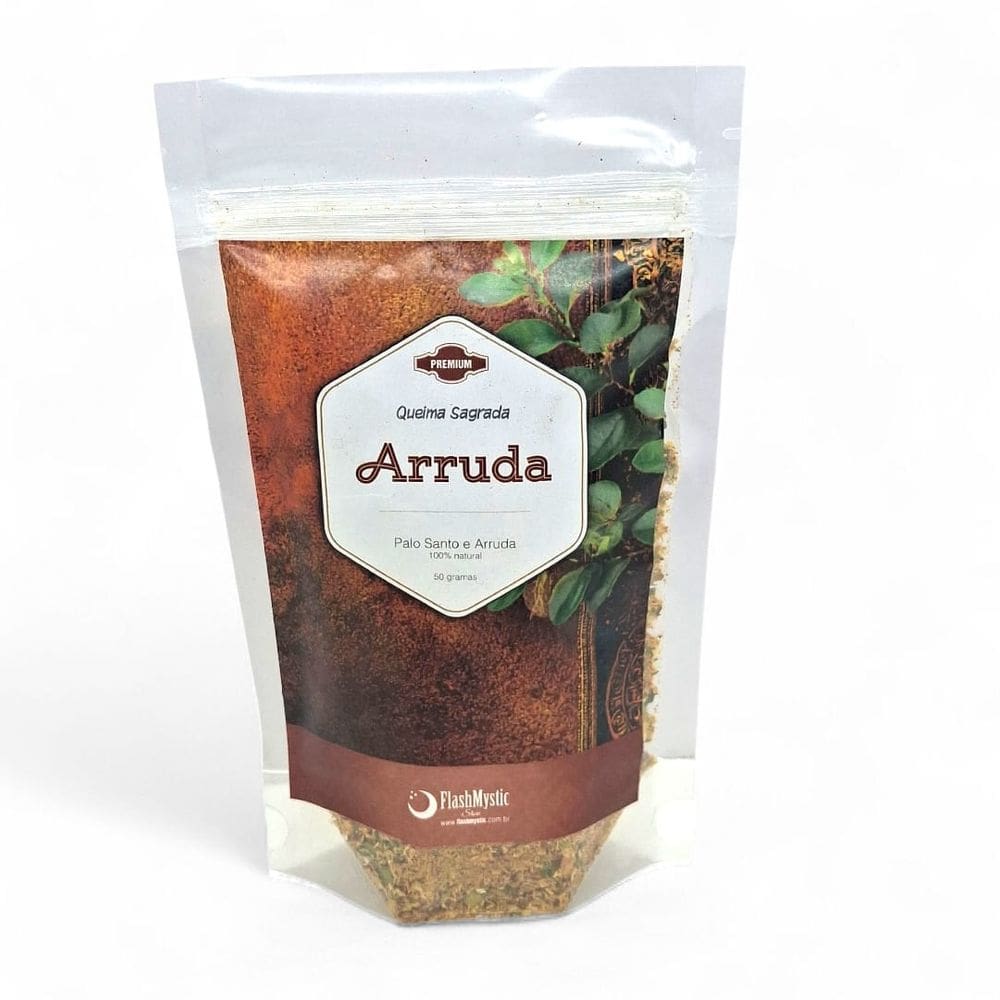 Incenso Natural Palo Santo com Arruda Total Purificação 50g