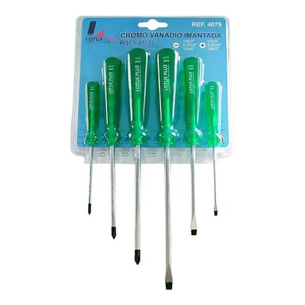 2X Jogo De Chave De Fenda / Philips 06 Pc Ref. 4079 - Lotus