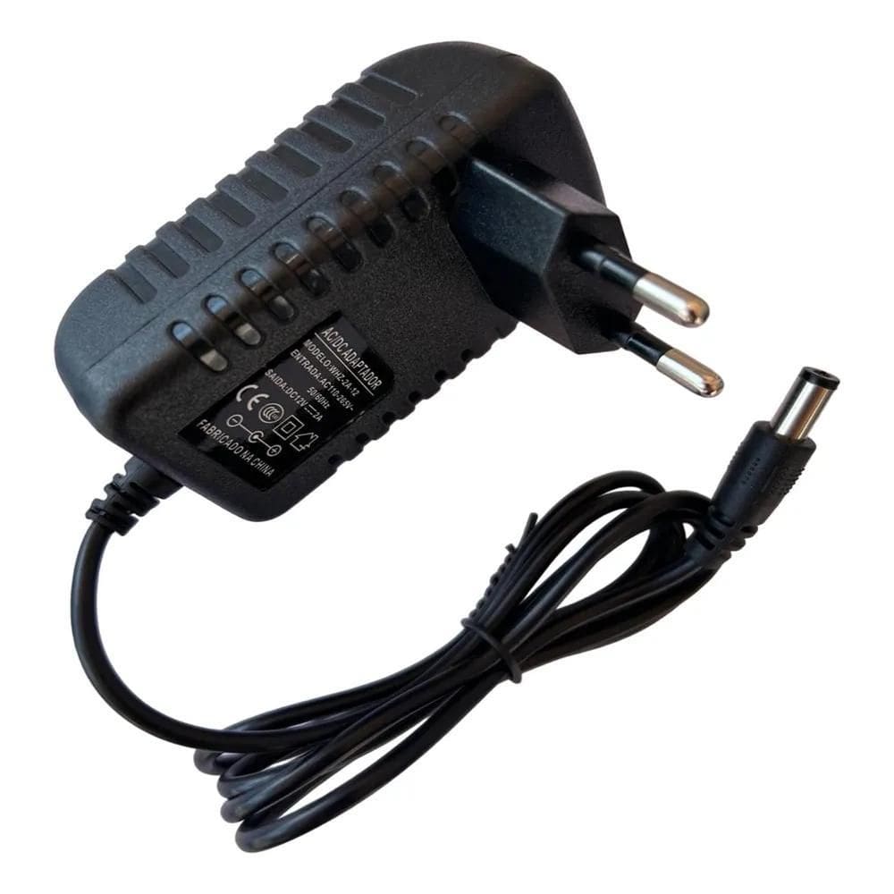 2X Fonte 2A 12V Alimentação Para Fitas Led Cameras