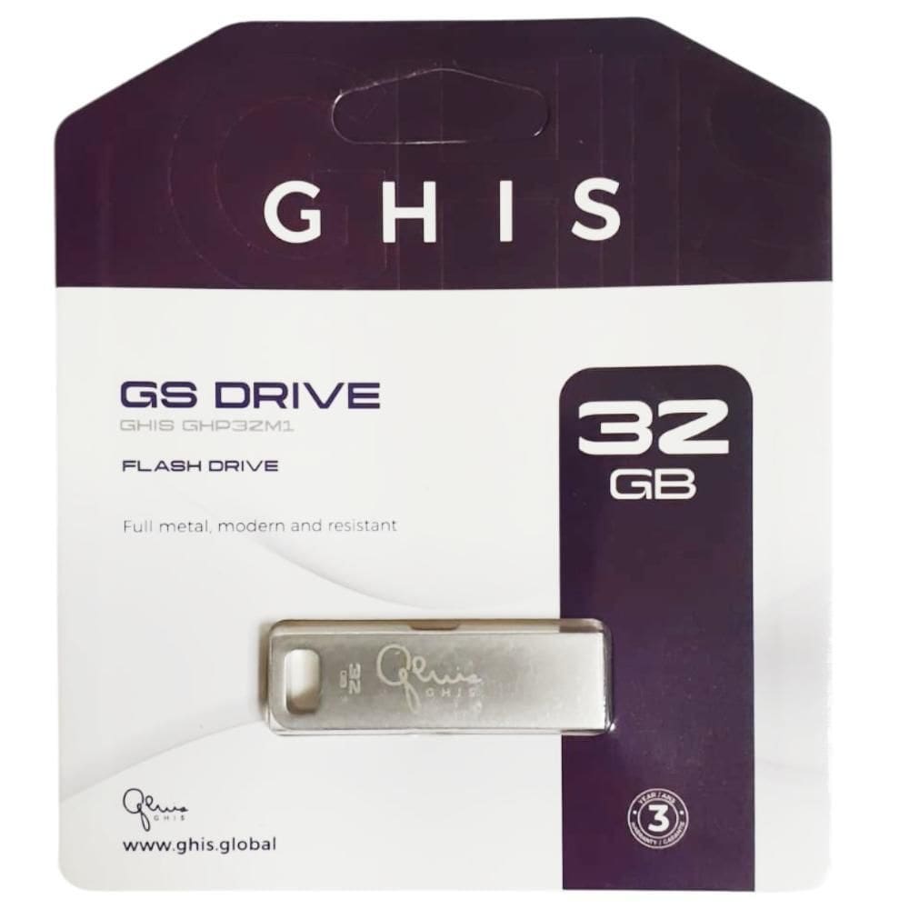 Pendrive 32Gb Ghis Ghp32M1 Metal Flash Drive Usb 2.0