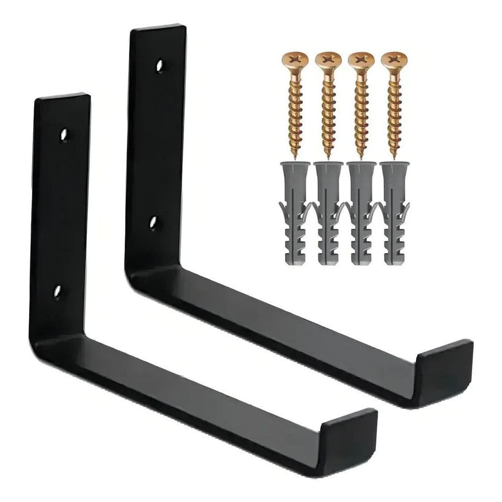 2X Kit 2 Peças Mão Francesa Invertida Industrial Tábua 30Cm