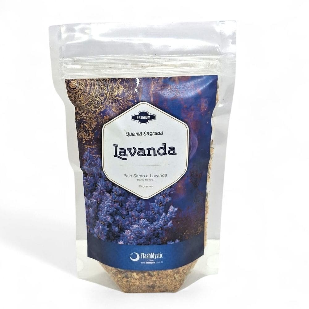Incenso Natural Palo Santo com Lavanda Leveza e Proteção 50g