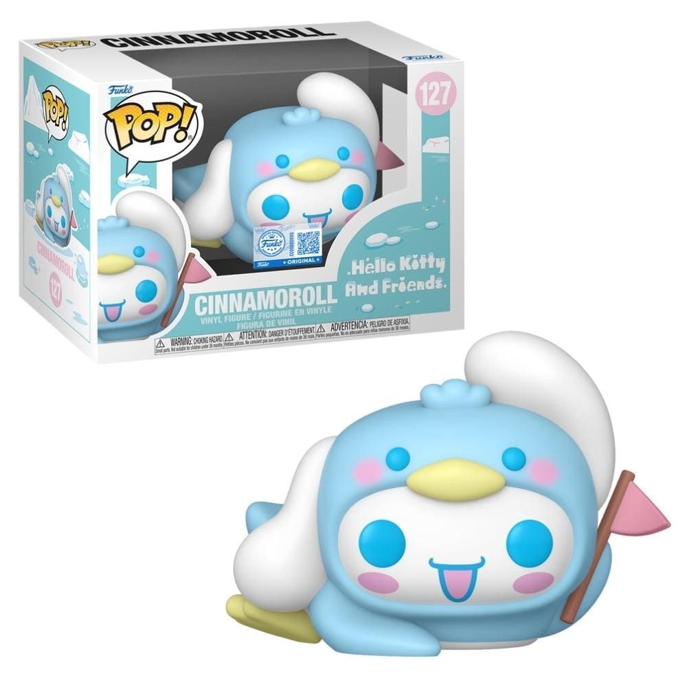 Boneco Funko Pop! Exclusivo Sanrio Cinnamoroll como Pinguim