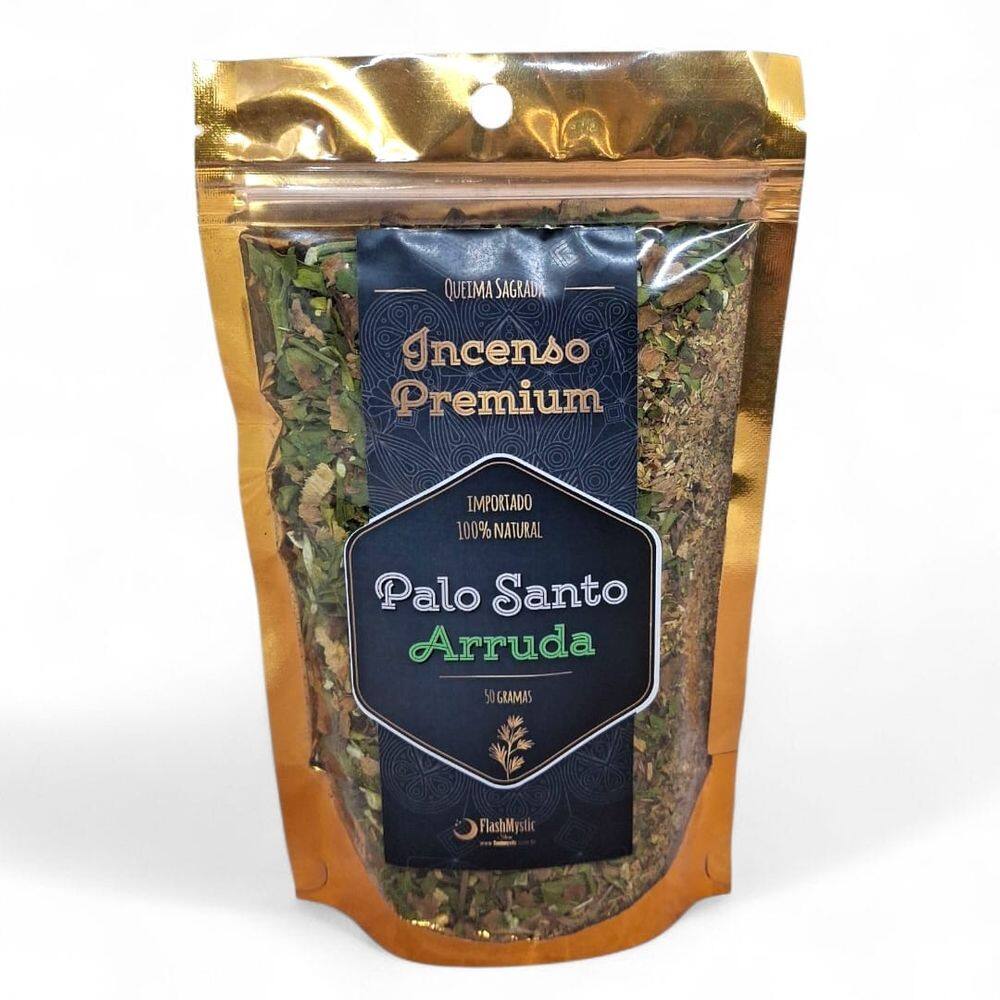 Incenso Natural Premium Palo Santo com Arruda 50g