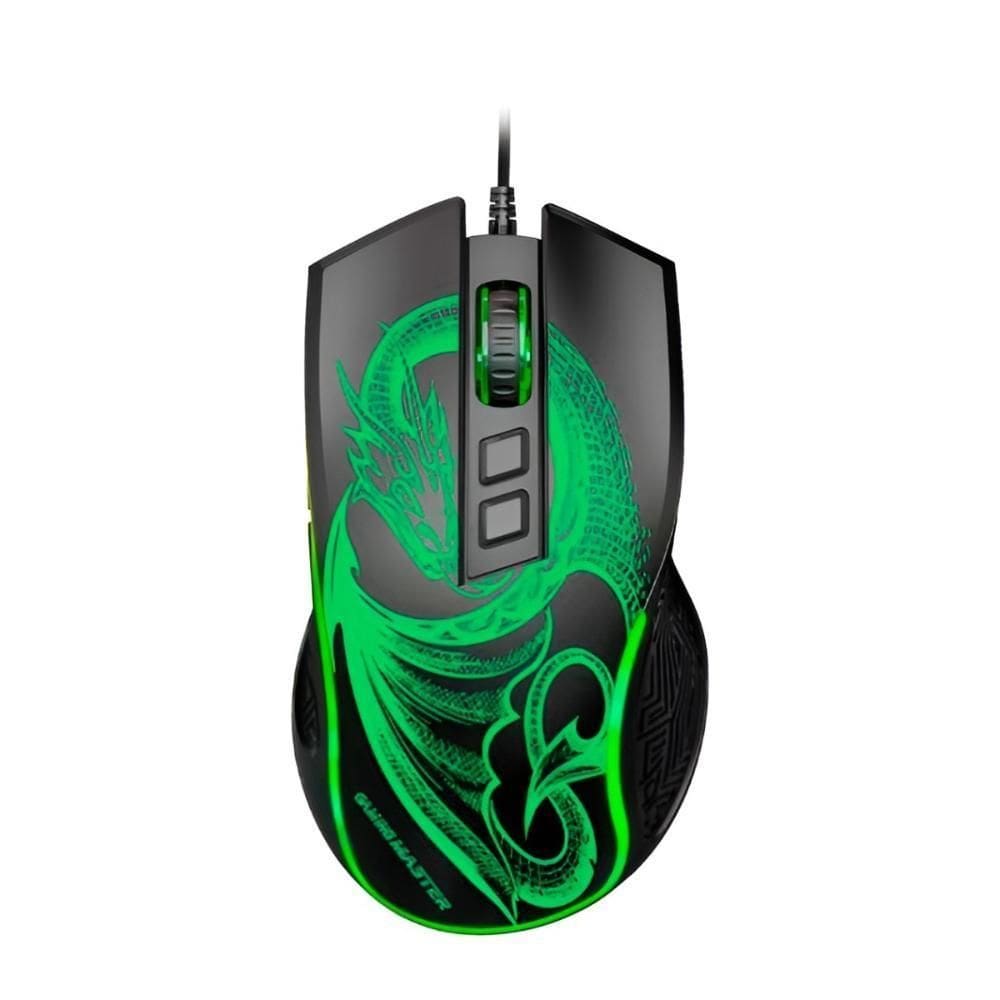 Mouse Gamer K-Mex Mgl337 Dragão - 6200Dpi - Led - 6 Botões