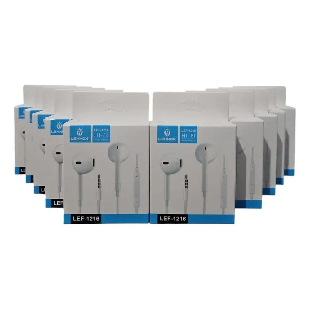 2X Kit 10 Fones De Ouvido Microfone  Revenda Nota Fis