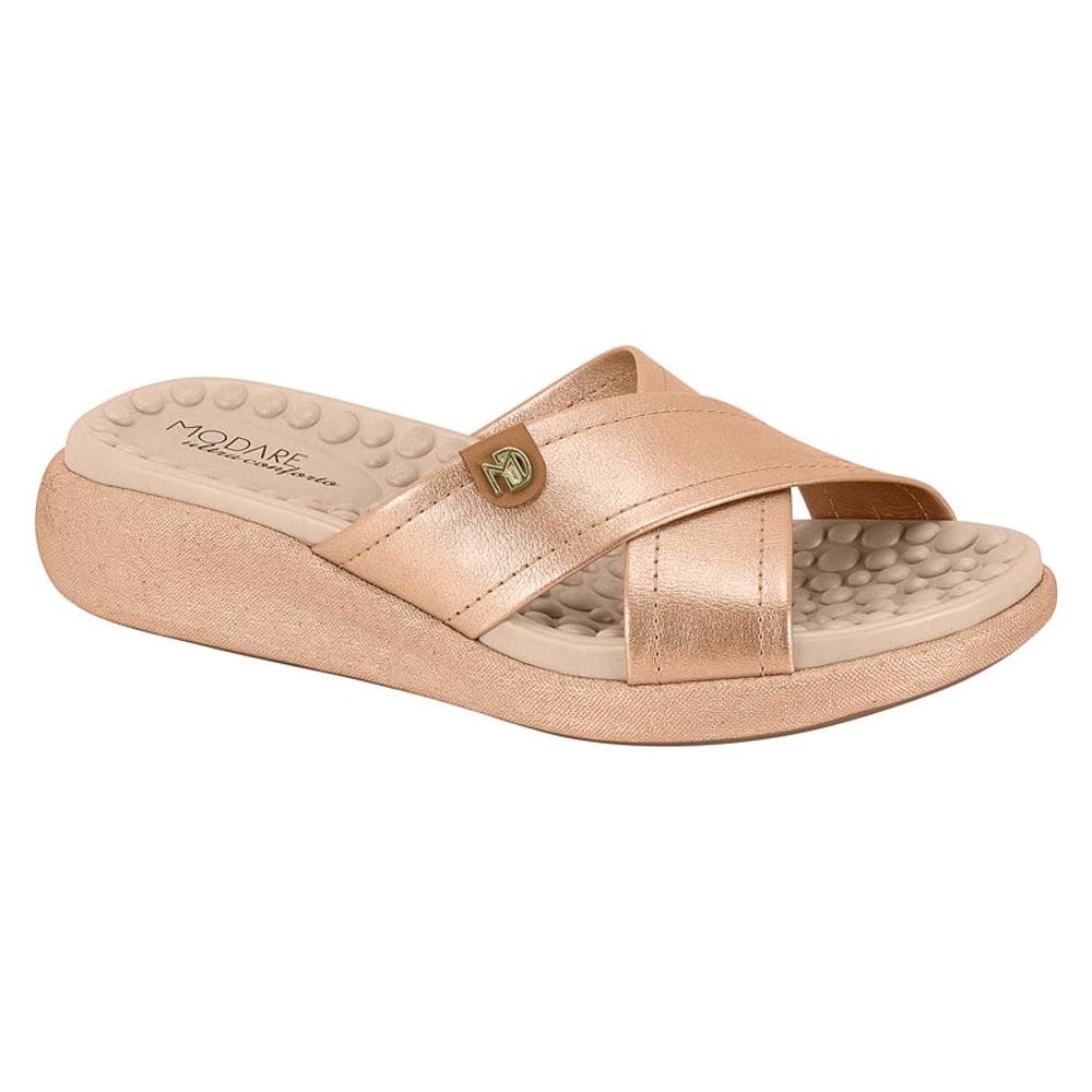 Tamanco Feminino Modare Anatómico Dourado Clássica