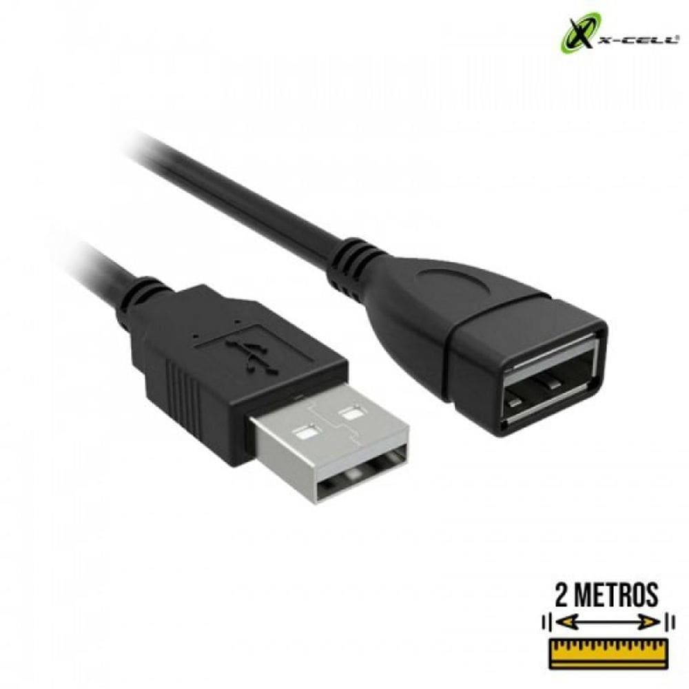 Cabo Extensor Usb-M X Usb-F 2.0 Xc-M/F-2M - X-Cell