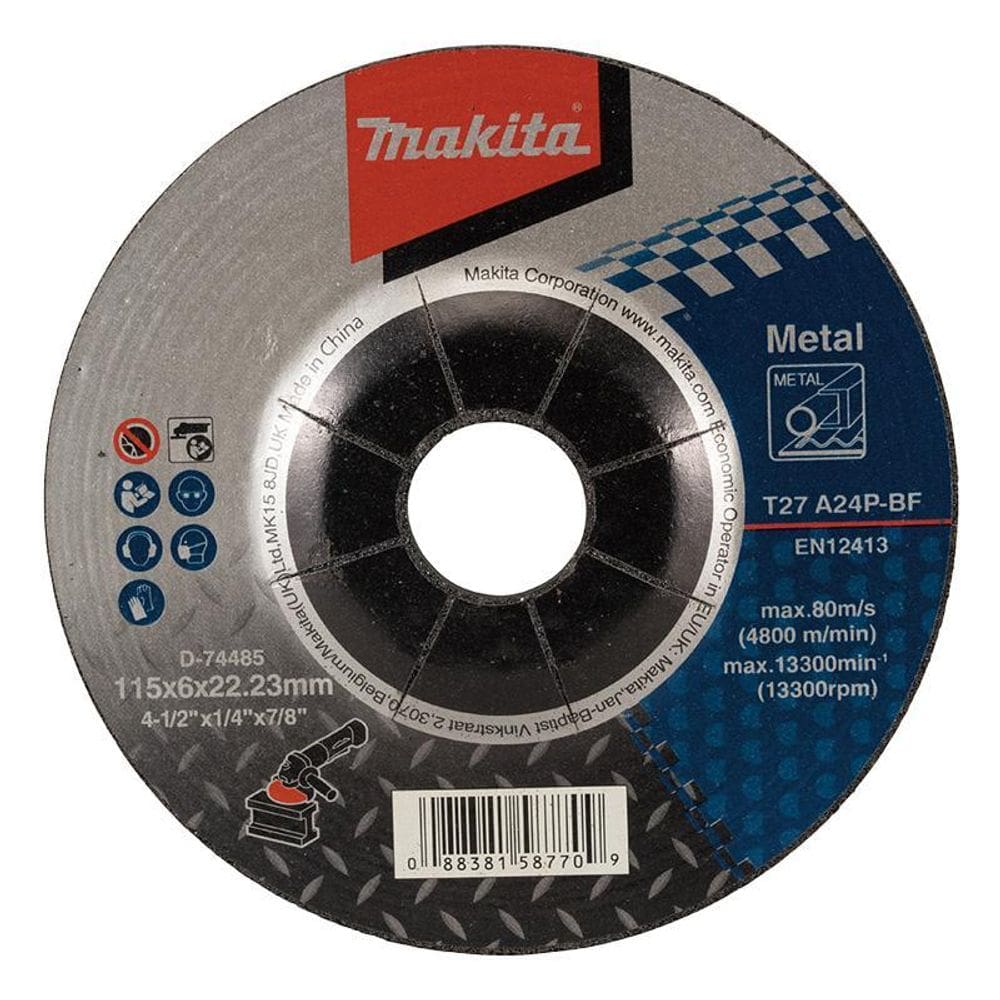 Disco De Desbaste Metal 115X6.0 Makita D-74485