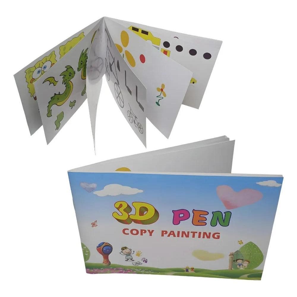 2X Livro Para Caneta Impressora 3D Infantil Refil Filamento
