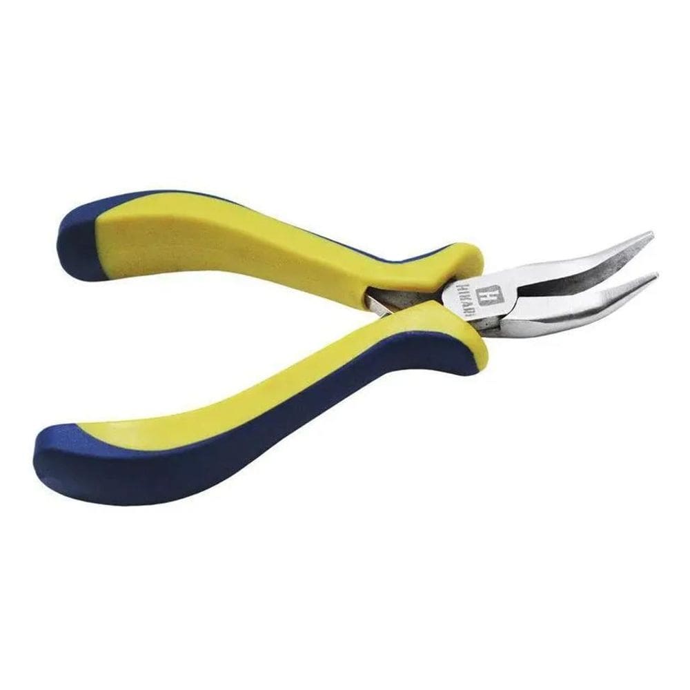 2X Alicate Bico Meia Cana Curvo Hikari Aço Carbono 5`` Hk500