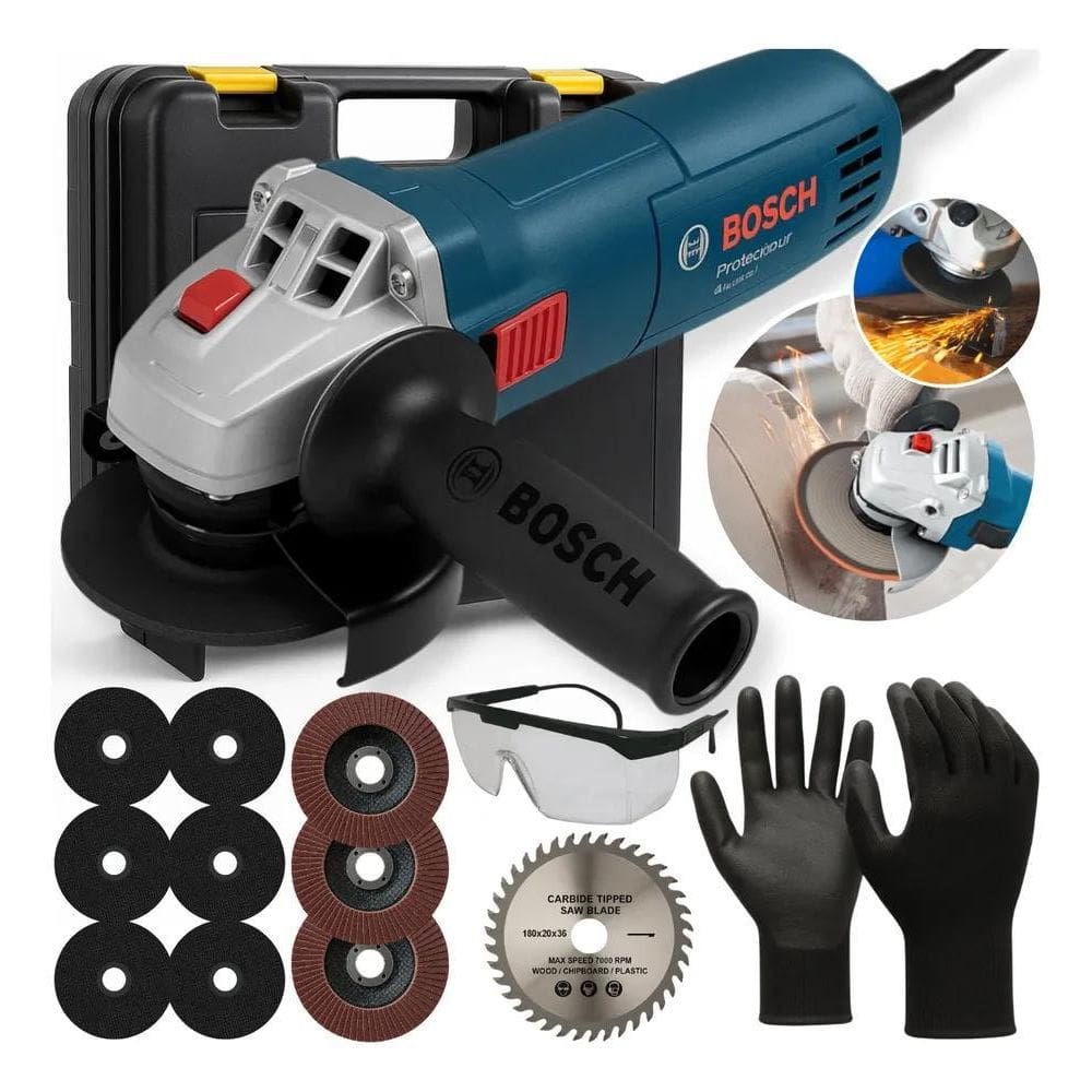 2X Lixadeira 4 1/2 Corte Flap Madeira Maleta Para Marcenaria