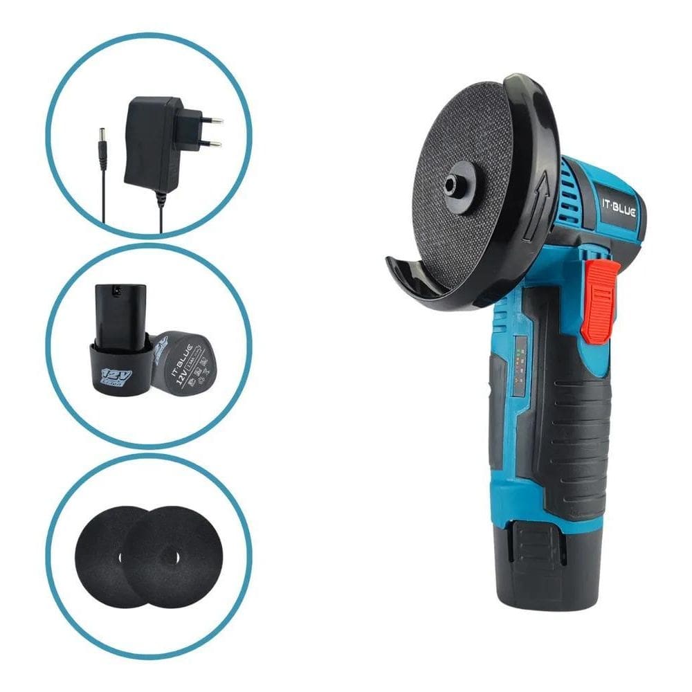 2X Mini Esmerilhadora E Lixadora De Mão Leve Sem Fio Portáti