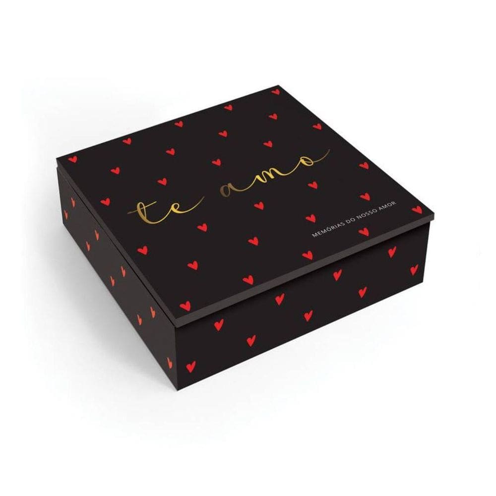 Caixa De Memorias Te Amo Coracoes Fina Ideia