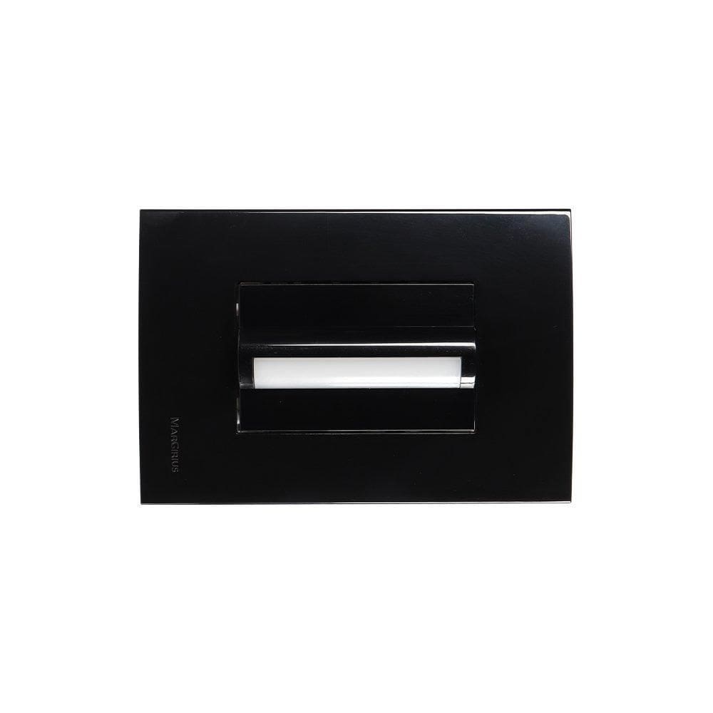 Alizador Horizontal Margirius Sleek Placa 4X2 Preto 6000K