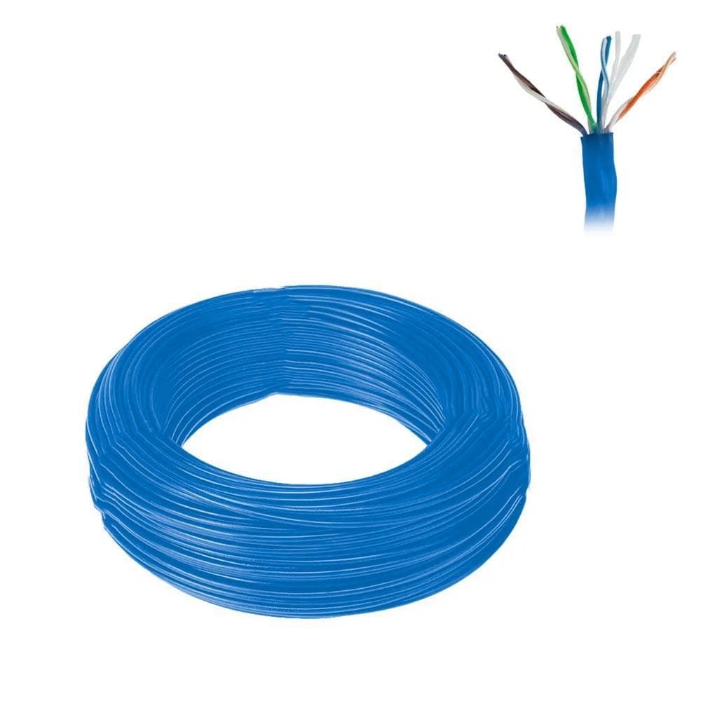 Cabo De Rede Azul Preto Carretel Com 305M Cat5A Xc-Cr-305