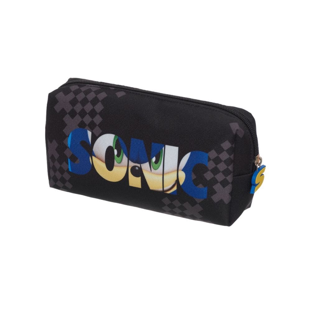 Estojo Grande Escolar Simples Sonic Always Running  Meninos