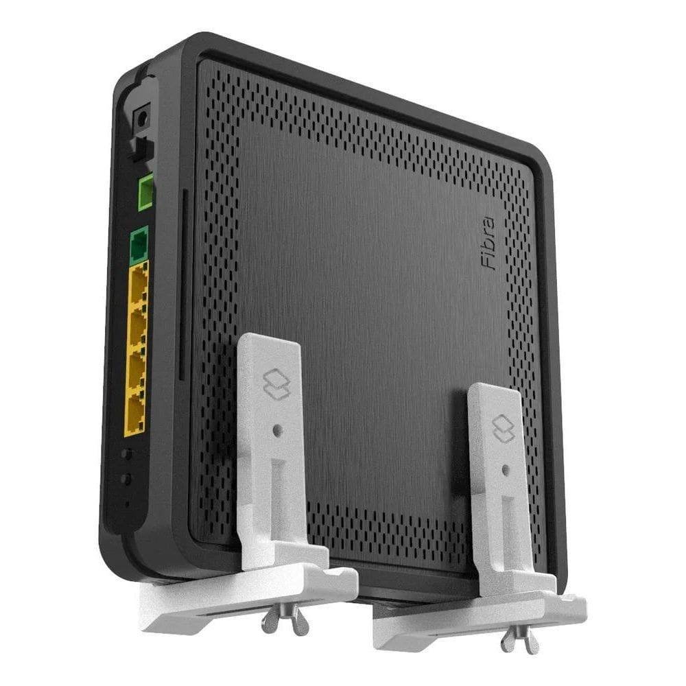 2X Suporte Parede Vertical Compativel Roteador Modem Ajustav