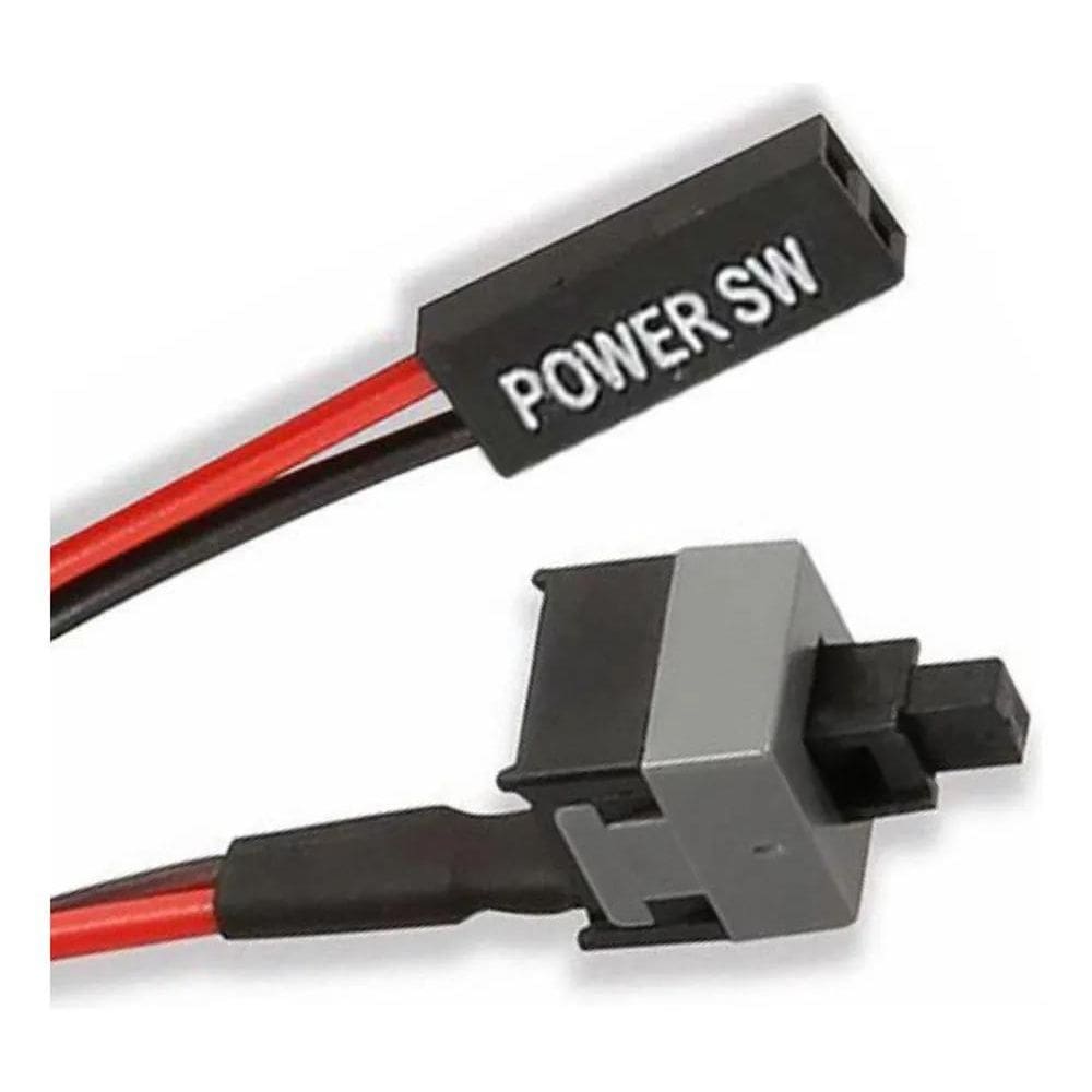 2X Botão Power Sw Reset On Off Interruptor Ligar Gabinete Pc
