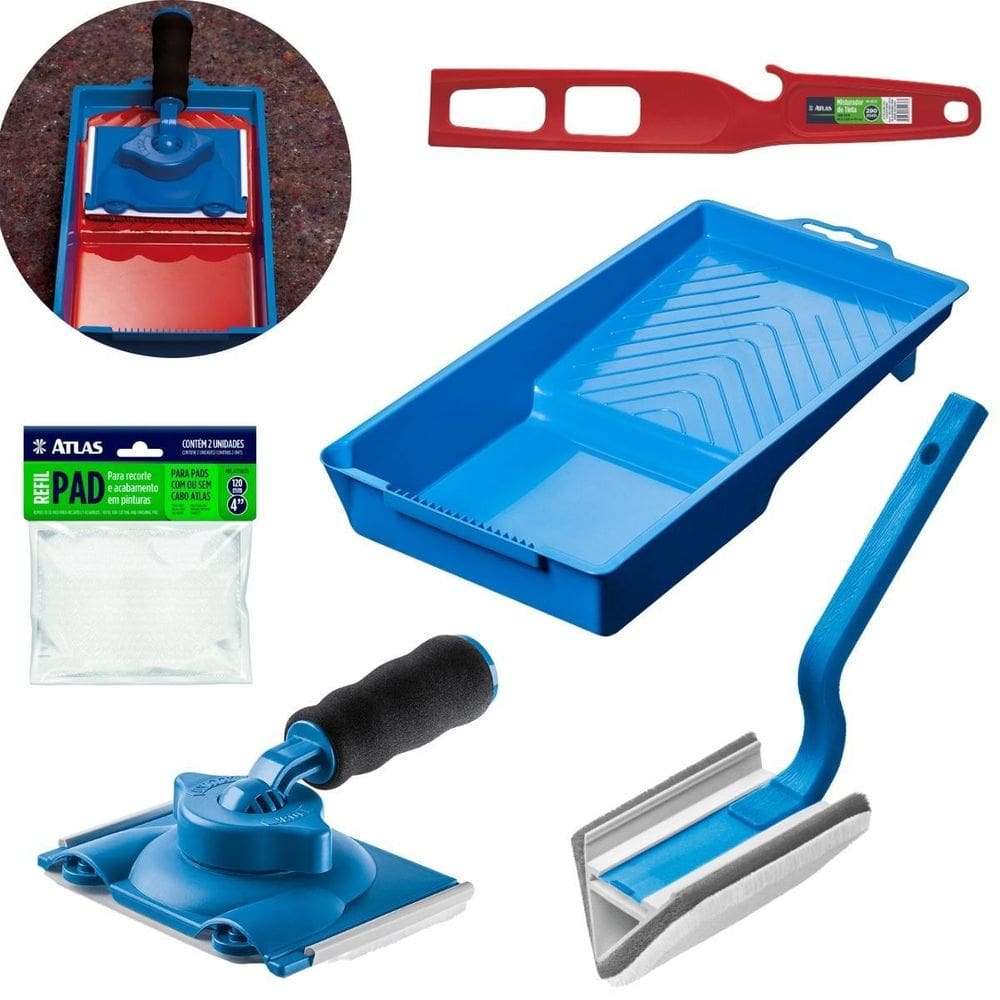 Pad Acabamento Cantos + Refil + Pad 90 +Bandeja + Misturador