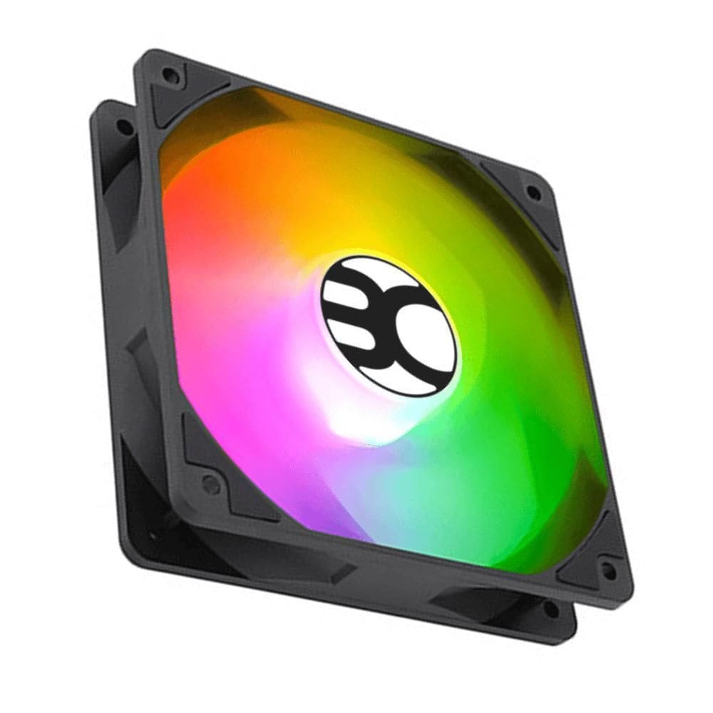 Cooler Fan 120Mm Led Rainbow S09Rbw Preto Para Gabinete