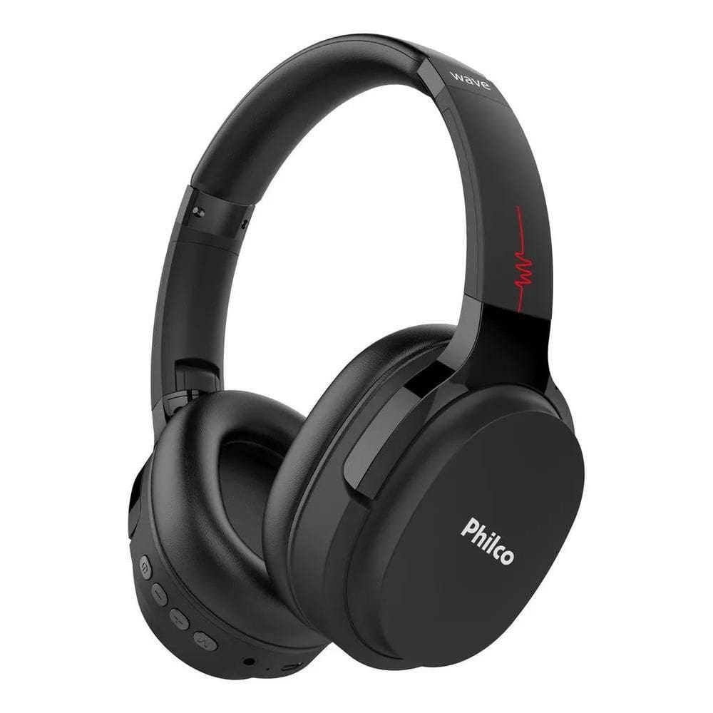 Headphone Philco Bluetooth Pfo01Btp Wave Cor Preto