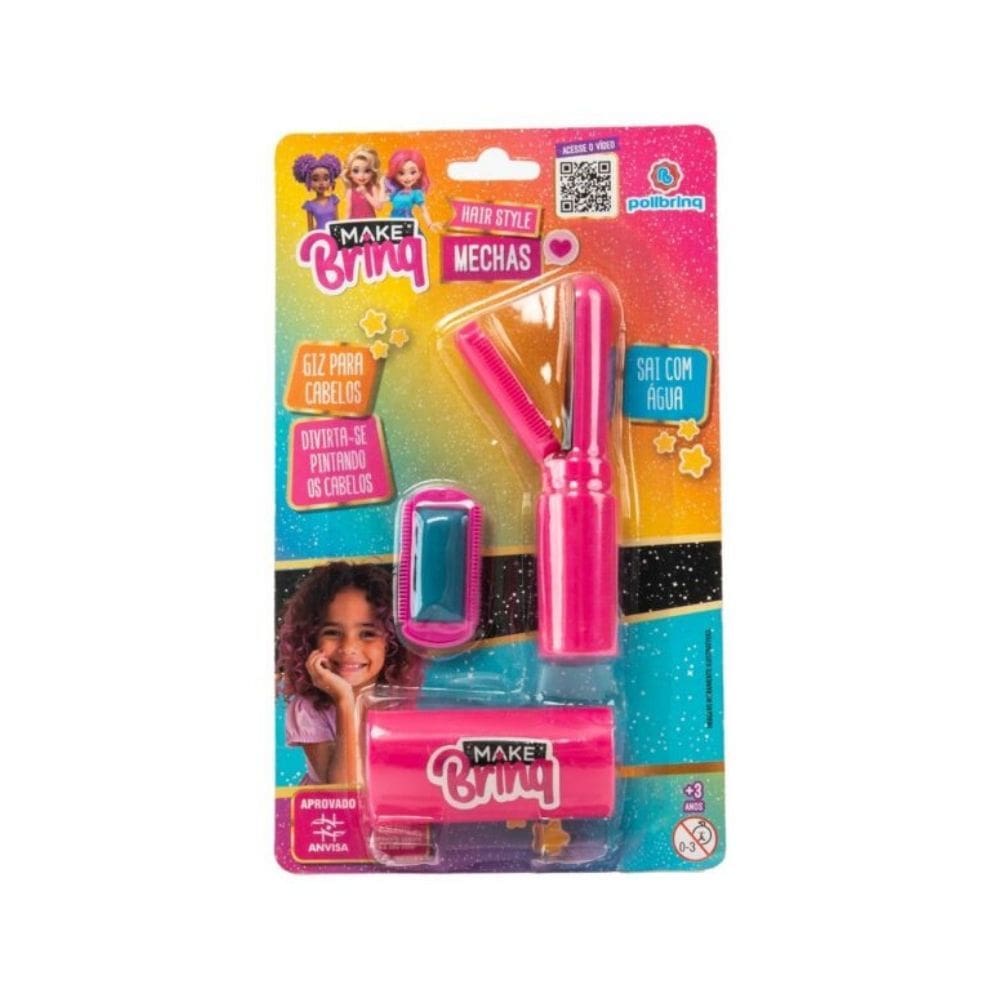 Aplicador De Mecha Colorida Hair Stilish Makebrinq - Polibrinq