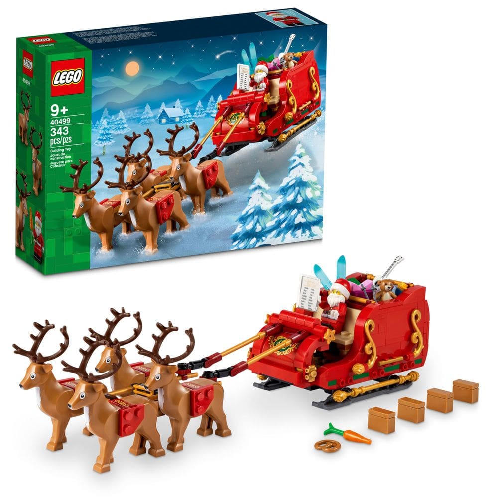 Conjunto de construção LEGO Santa`s Sleigh 40499 para crianças de 9 a 13 anos
