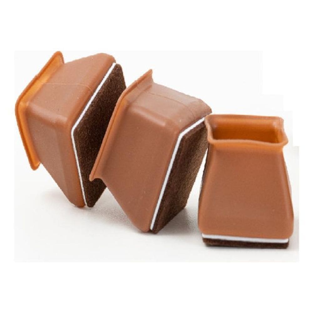 Kit 16 Protetor Pezinho Cadeira Com Feltro Para Pé Quadrado