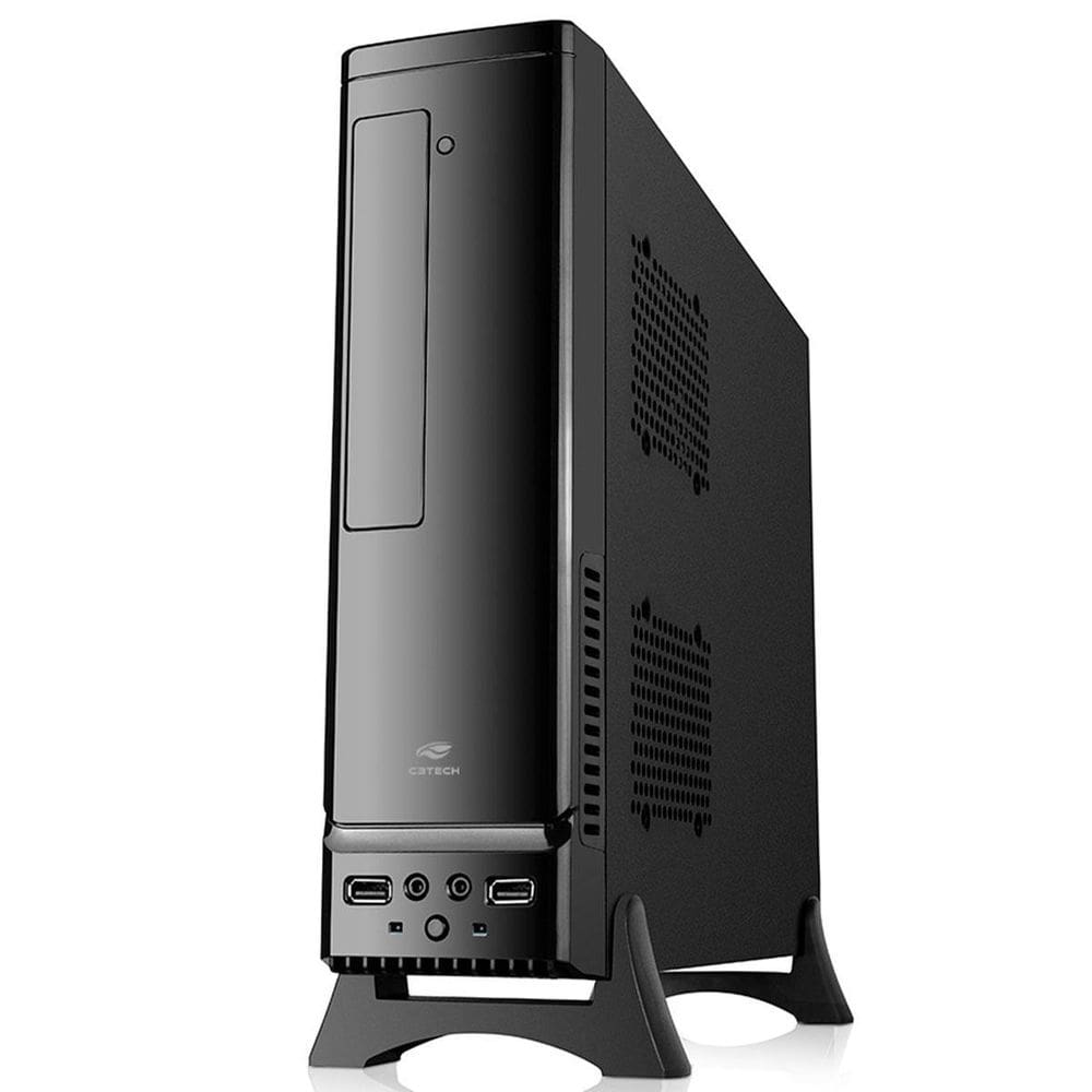 Gabinete C3Tech Slimdesk, Fonte 200W, Usb 2.0, Micro Atx,