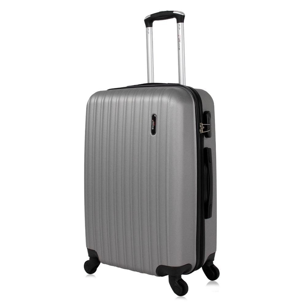 Mala de viagem média 23kg Londres Swiss Move Prata
