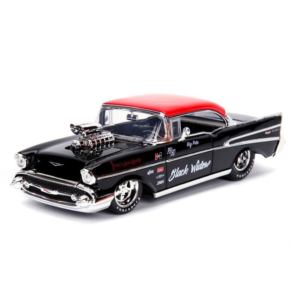 Carro fundido sob pressão Jada Big Time Muscle 1:24 1957 Chevy Bel Air